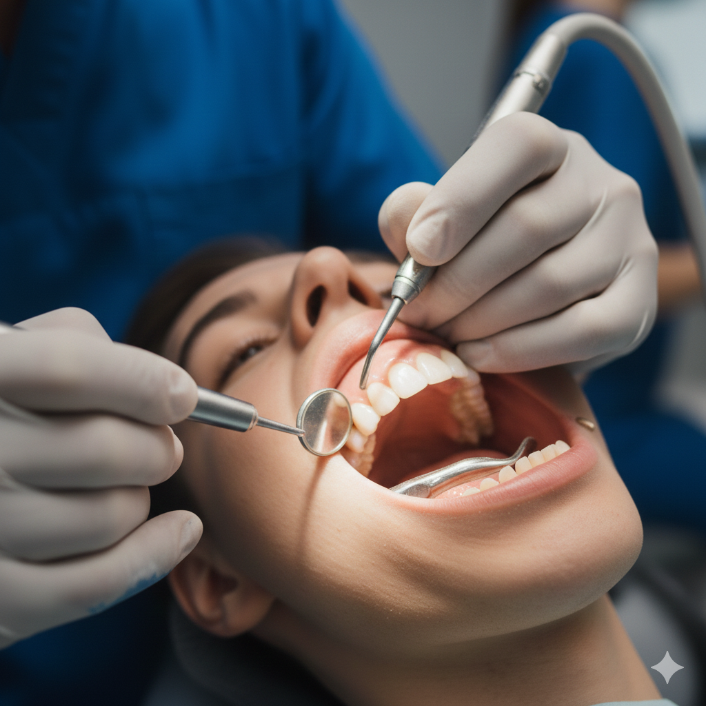 Fixed dental bridge procedure at Shwasa Mitra Clinic Nagasandra