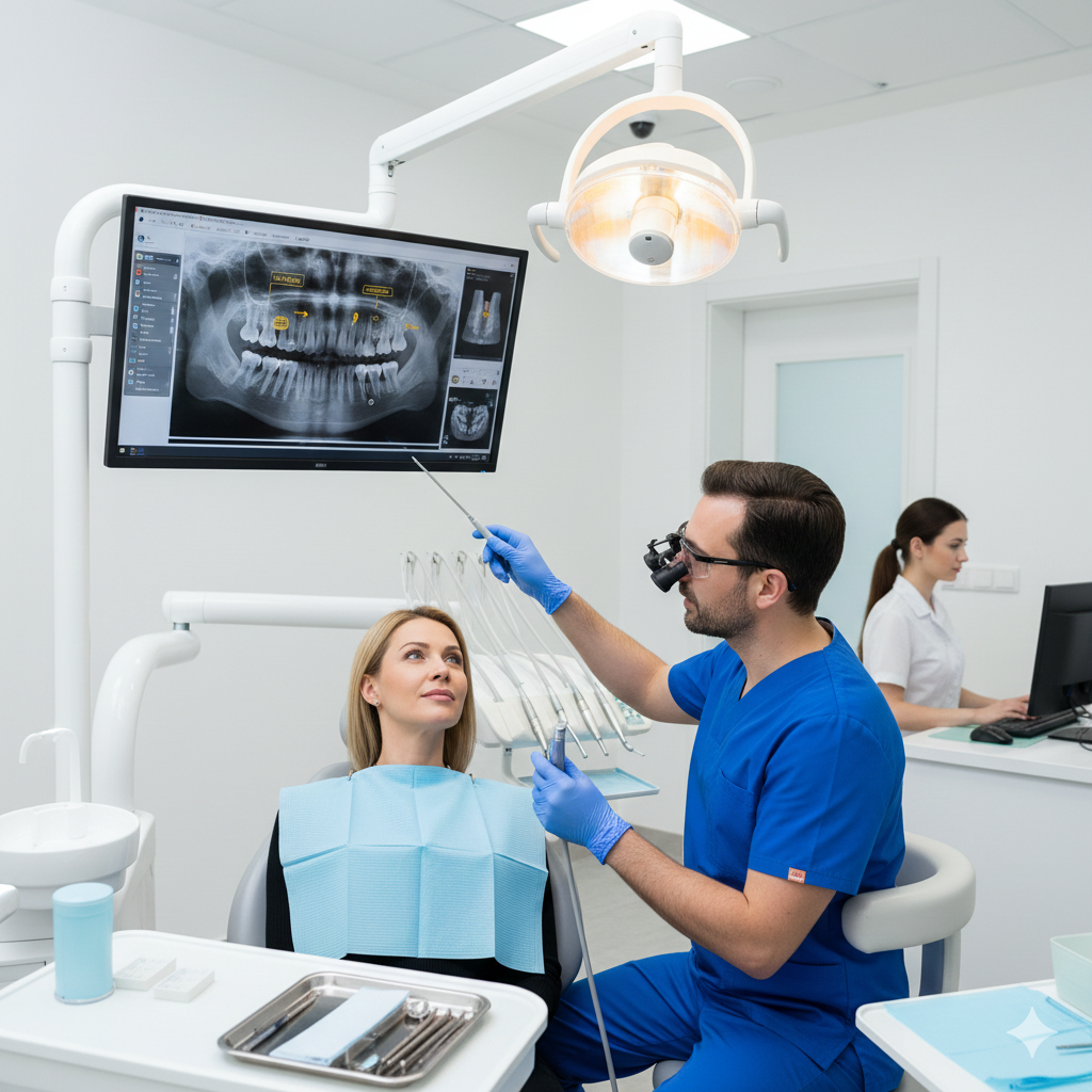 Periodontal treatment for gum disease at dental clinic
