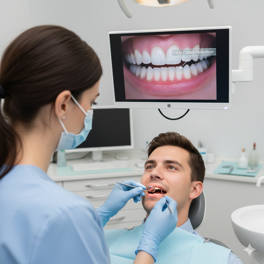 Dental tools used for preventive care and routine checkups